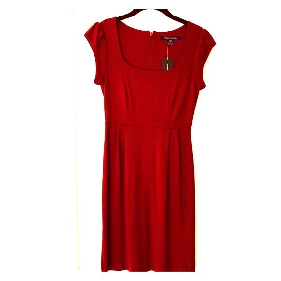 Wine Red French Connection Dress - NWT - Size 4 - Picture 1 of 5